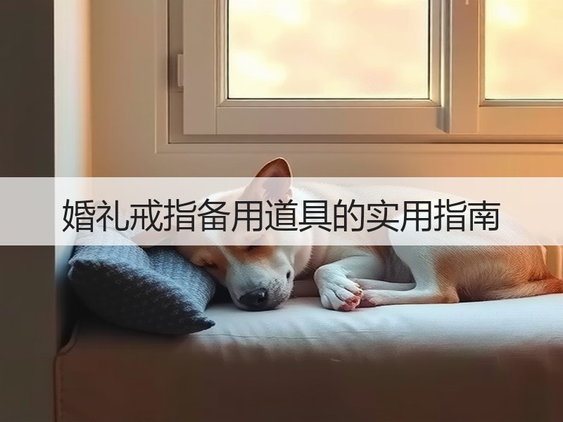 婚礼戒指备用道具的实用指南