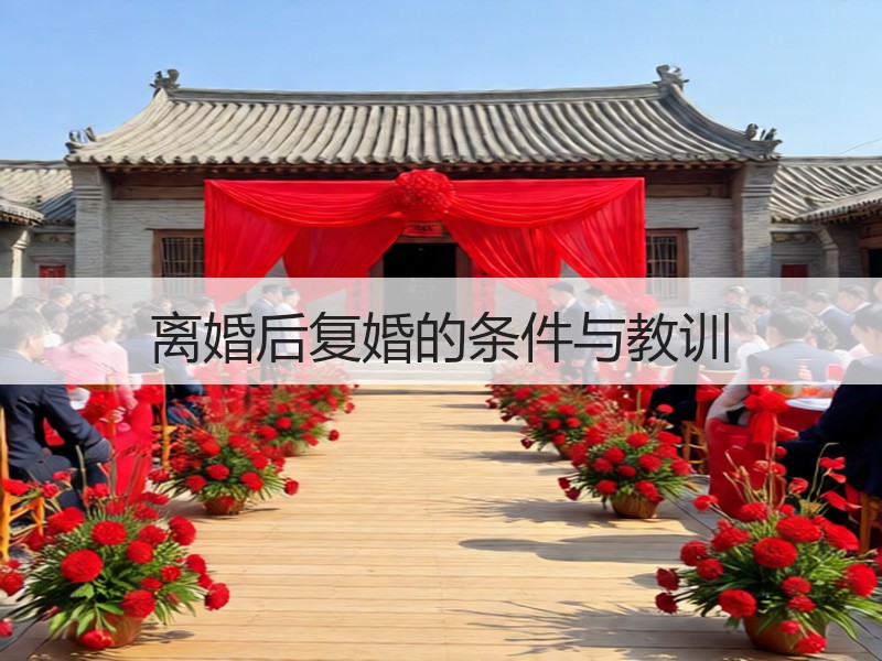 离婚后复婚的条件与教训