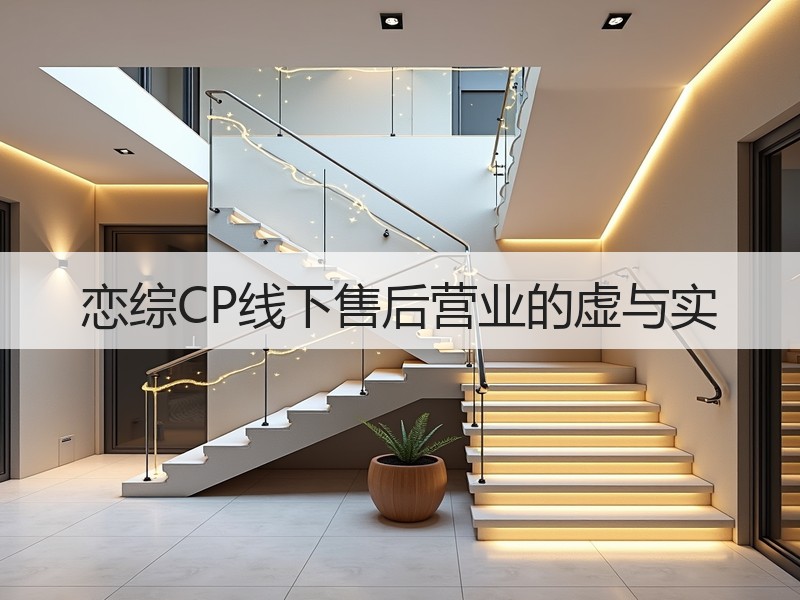 恋综CP线下售后营业的虚与实