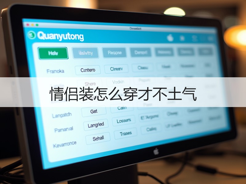 情侣装怎么穿才不土气