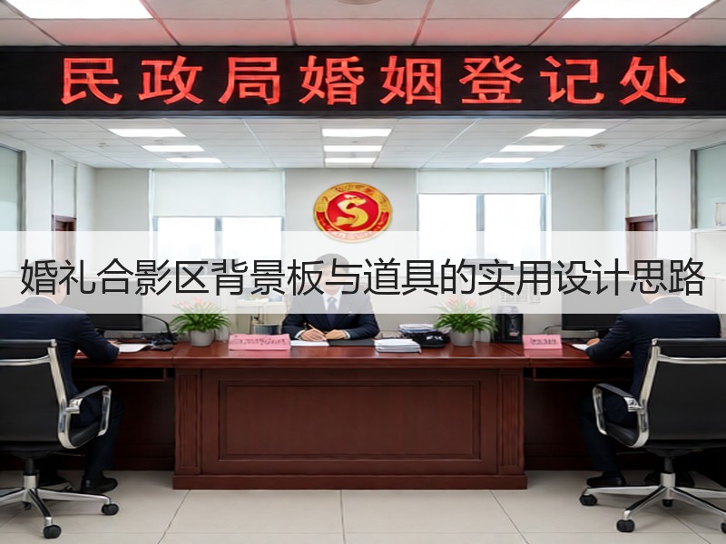 婚礼合影区背景板与道具的实用设计思路