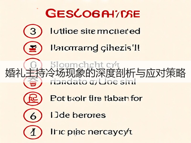 婚礼主持冷场现象的深度剖析与应对策略