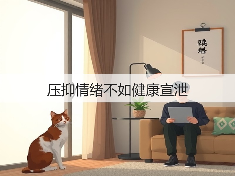 压抑情绪不如健康宣泄