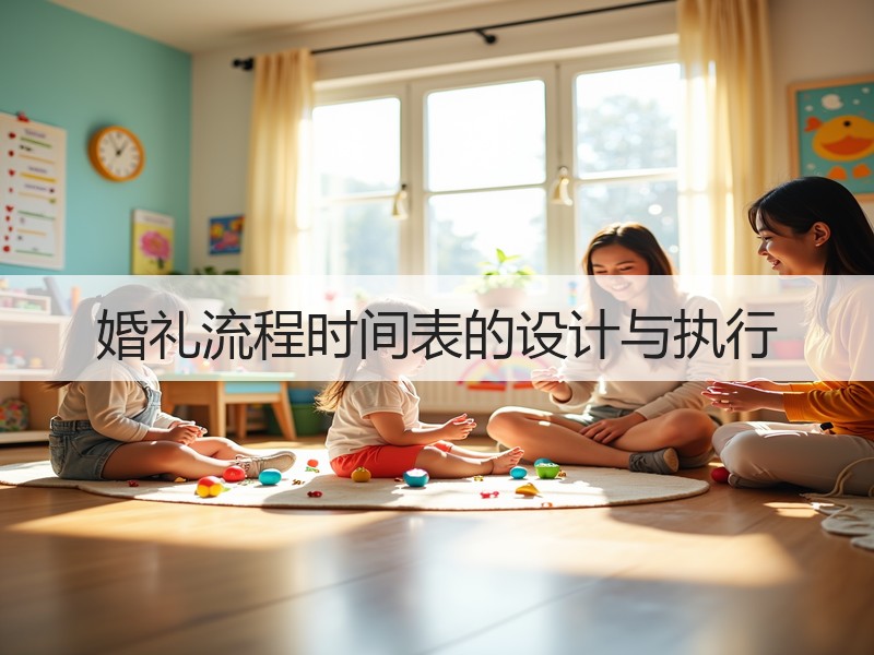 婚礼流程时间表的设计与执行