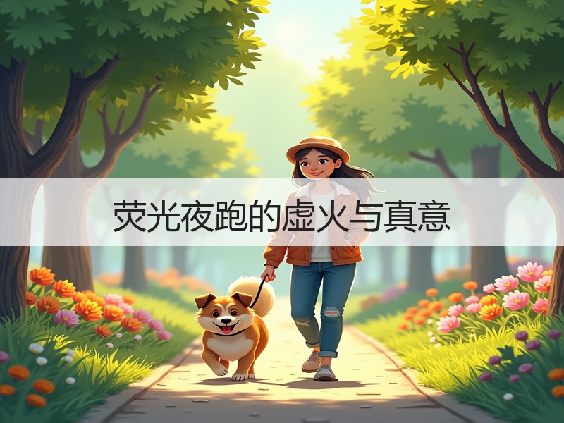 荧光夜跑的虚火与真意