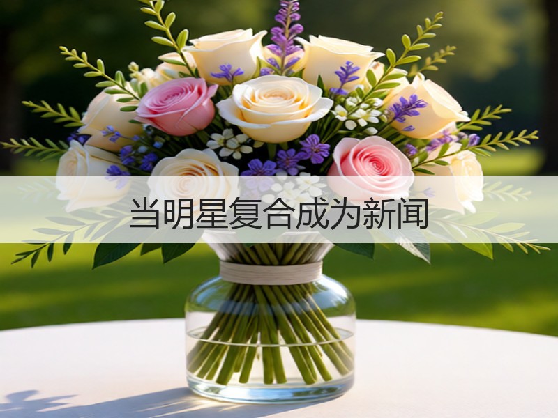 当明星复合成为新闻