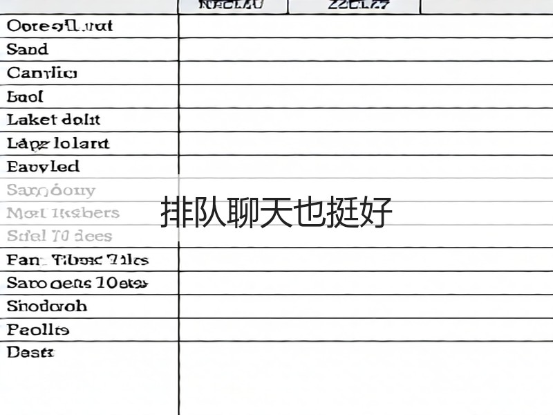 排队聊天也挺好