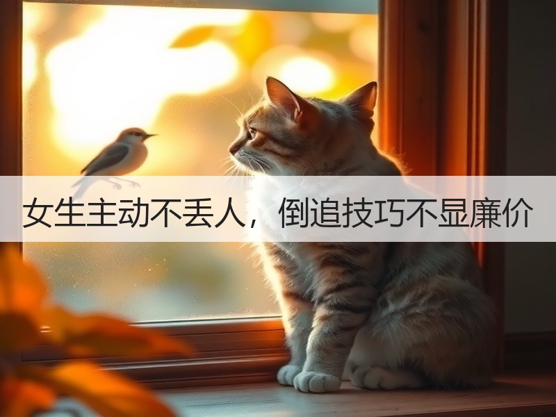 女生主动不丢人，倒追技巧不显廉价